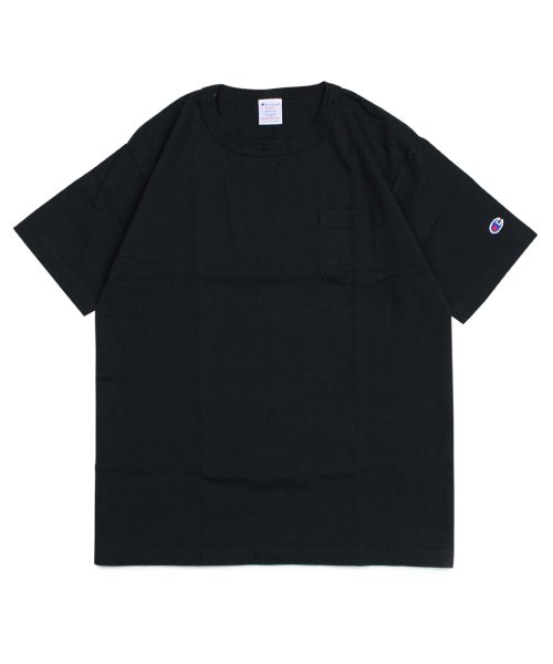 CHAMPION(チャンピオン)/チャンピオン Champion Tシャツ 半袖 メンズ レディース ポケット付き T1011 US T－SHIRT WITH POCKET ブラック ホワイト /ブラック