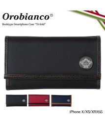 Orobianco/オロビアンコ Orobianco iPhone XR X XS ケース 手帳型 スマホ 携帯 アイフォン TRI－FOLD レザー メンズ レディース/503017378