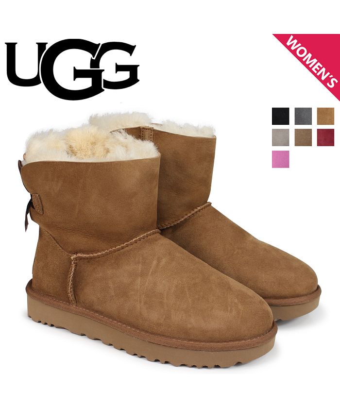 新品 UGG ブーツ MINI BAILEY BOW Ⅱ ブラック 23.0cm