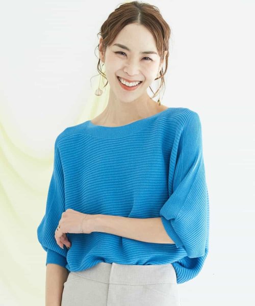 セール 洗える Web限定カラー ホールガーメントドルマンスリーブニット ミッシェル クラン Michel Klein Magaseek