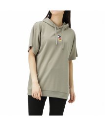 MAC HOUSE(women)(マックハウス（レディース）)/Disney ディズニー Tシャツパーカ 0283－9911/カーキ