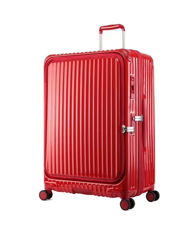 カバンのセレクション カーゴ スーツケース LLサイズ 100L フロントオープン ストッパー付き 軽量 大型 大容量 エアレイヤー CARGO cat738ly ユニセックス レッド フリー 【Bag & Luggage SELECTION】