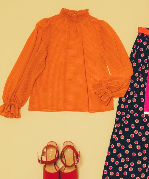 セール Outlet Wo87 Chemise ドットシフォンブラウス トゥービー バイ アニエスベー To B By Agnes B Magaseek