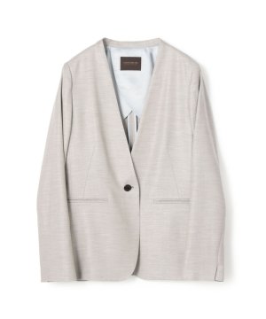 Tomorrowland トゥモローランド シルキーフィニッシュ ノーカラージャケット アウター Tomorrowland トゥモローランド レディースファッション通販情報紹介ブログ