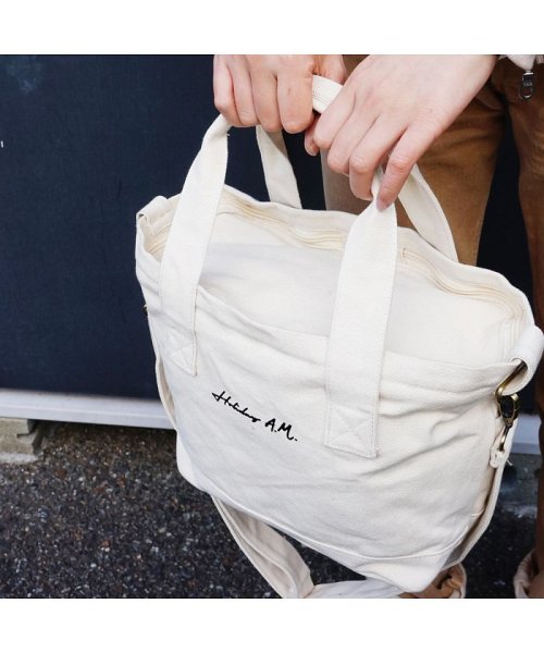 バッグ 2way ショルダーバッグ トート レディース メンズ キャンバス 帆布 ランチバッグ Holidaya M ホリデーエーエム Holiday A M Magaseek