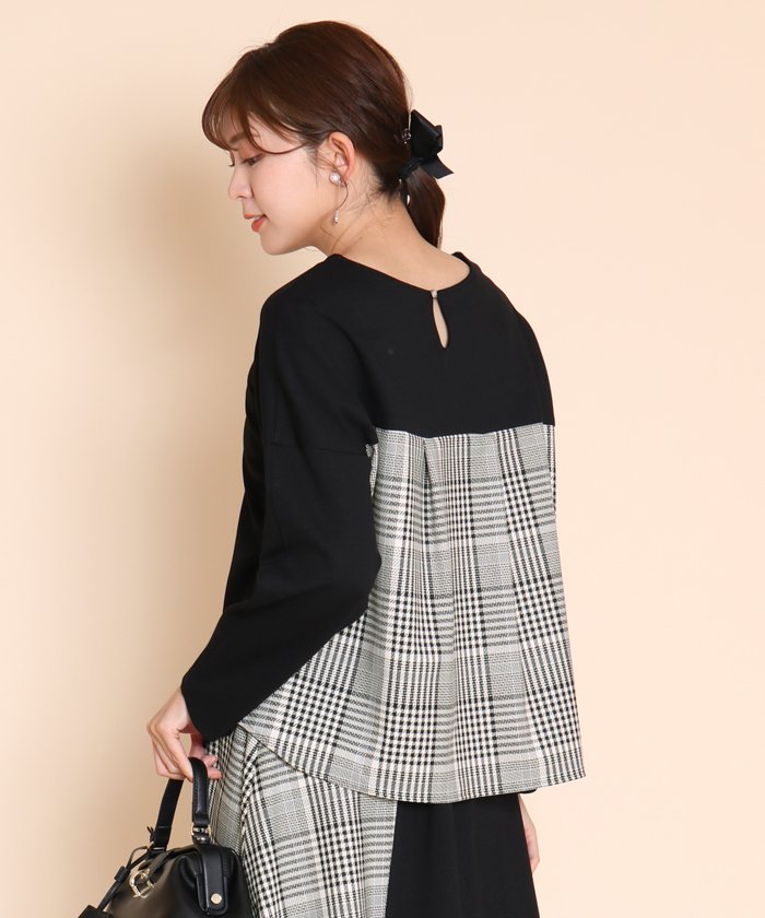 セットアップ対応商品 Petitmaison プチメゾン バックチェックドッキングプルオーバー スコットクラブ Scotclub Magaseek