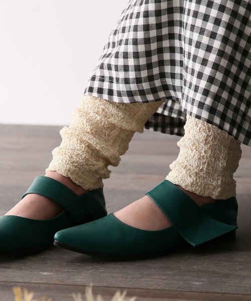 オシャレウォーカー Osharewalker くしゅくしゅシャーリングレギンス Magaseek