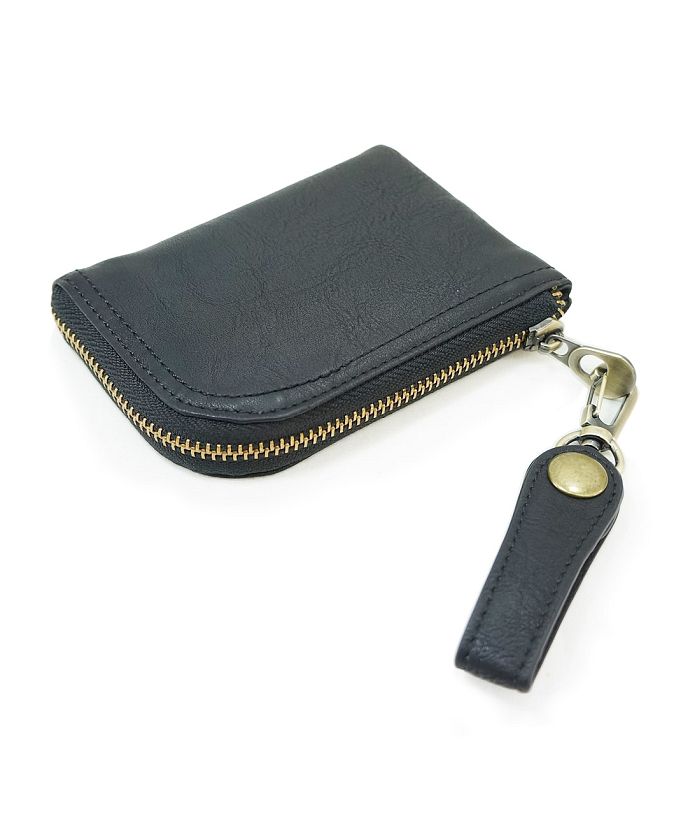 財布 コインケース　L字型 キーリング・カード入れ付き メンズ レディース キーズ Keys