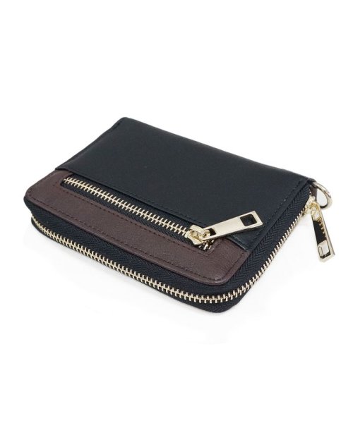 セール 財布 メンズ レディース 二つ折り ハーフウォレット Icカード ファスナー フェイクレザー キーズ Keys キーズ Keys Magaseek