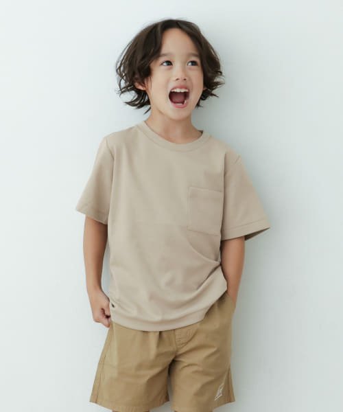 URBAN RESEARCH DOORS（Kids）(アーバンリサーチドアーズ（キッズ）)/ポンチポケットTシャツ(KIDS)/ベージュ