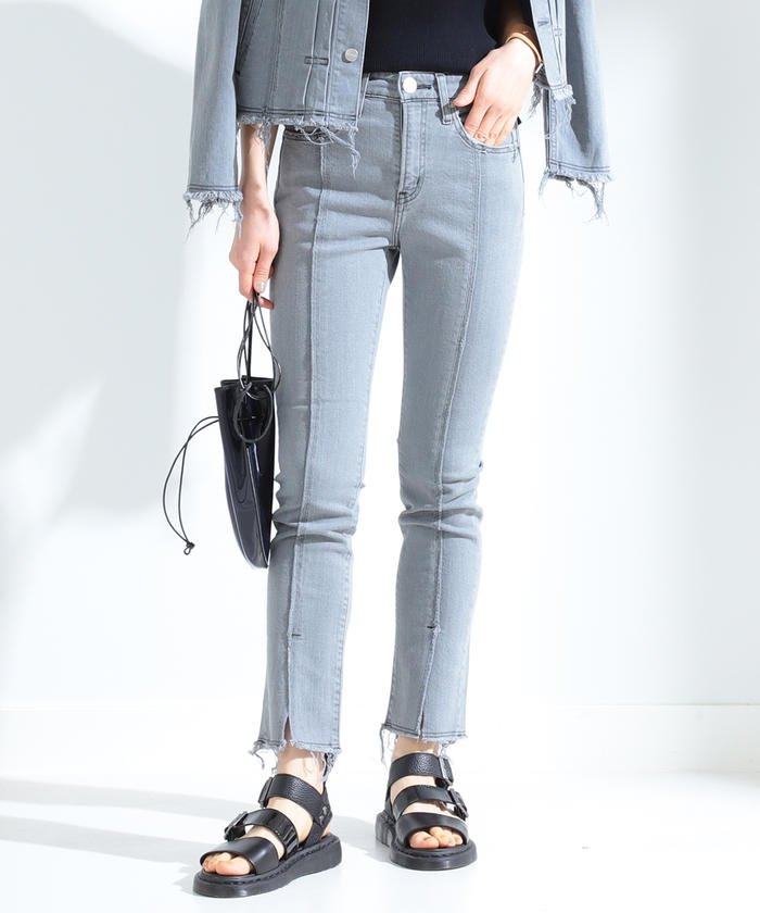 セール Red Card Ray Beams 別注 裾スリット デニムパンツ ビームス アウトレット Beams Outlet Magaseek