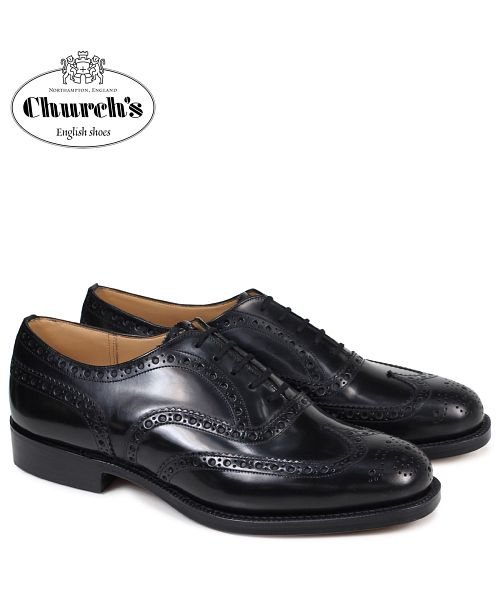 チャーチ Churchs 靴 バーウッド ウイングチップ シューズ メンズ Burwood レザー ブラック Eeb002 チャーチ Churchs Magaseek