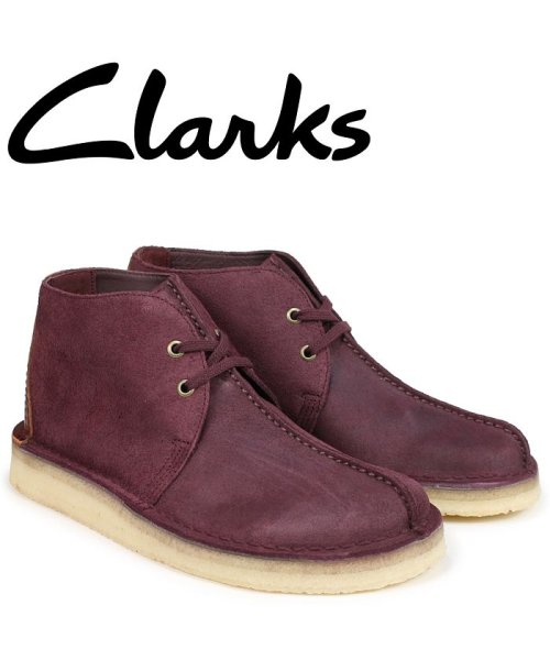 セール クラークス Clarks デザートトレックハイ ブーツ メンズ Desert Trek Hi バーガンディ クラークス Clarks Magaseek