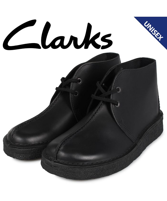 クラークス Clarks デザート トレック ブーツ メンズ レディース DESERT TREK HI レザー ブラック 黒 26144187