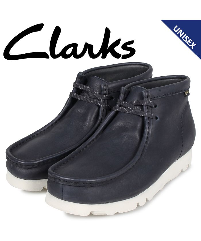 クラークス Clarks ワラビー ブーツ メンズ レディース WALLABEE GTX レザー ゴアテックス ブラック 黒 26144519