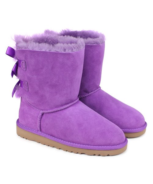 UGG(UGG)/UGG アグ ムートンブーツ ベイリー ボウ キッズ KIDS BAILEY BOW 3280 3280K 3280KK 3280YK シープスキン レディース/07VIOLET