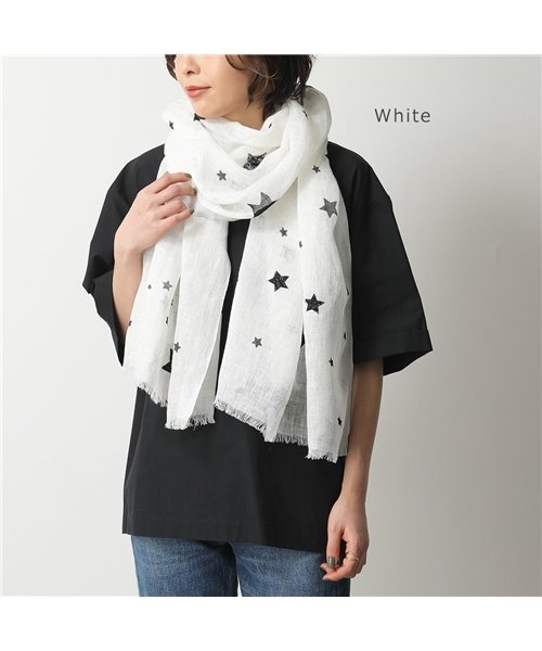 セール Citrus シトラス C カラー2色 リネン混 大判 ストール ガーゼショール スター スパンコール ビジュー装飾 レディース シトラス Citrus Magaseek