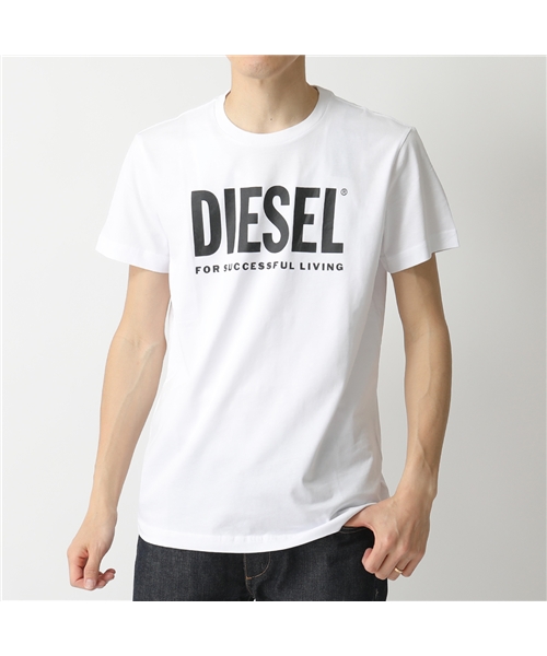 【DIESEL(ディーゼル)】00SXED 0AAXJ T－DIEGO－LOGO クルーネック 半袖 Tシャツ カットソー ロゴ 100 メンズ