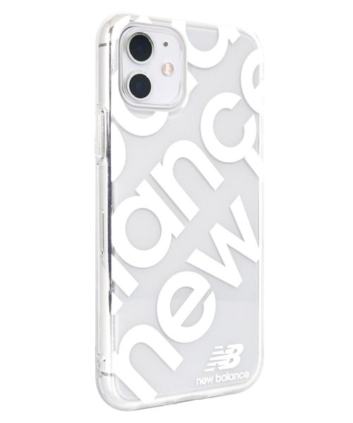 new balance(ニューバランス)/iPhone11 ケース ニューバランス New Balance TPUクリアケース スタンプロゴ ホワイト iphone11 ケース iphonexr ケース/ホワイト