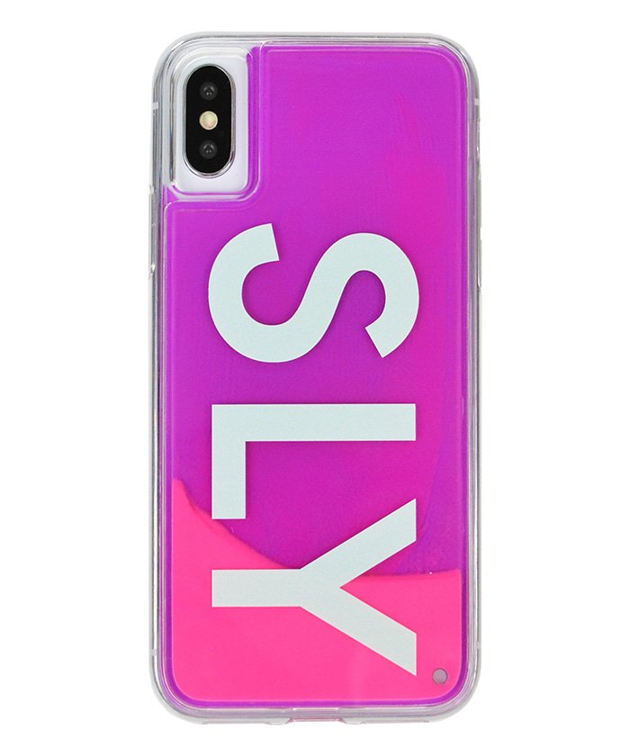 セール Iphone ケース Iphonex Iphonexs スライ Sly Logo ピンク 紫 ネオンサンドケース アイフォンケース エムファクトリー Mーfactory Magaseek