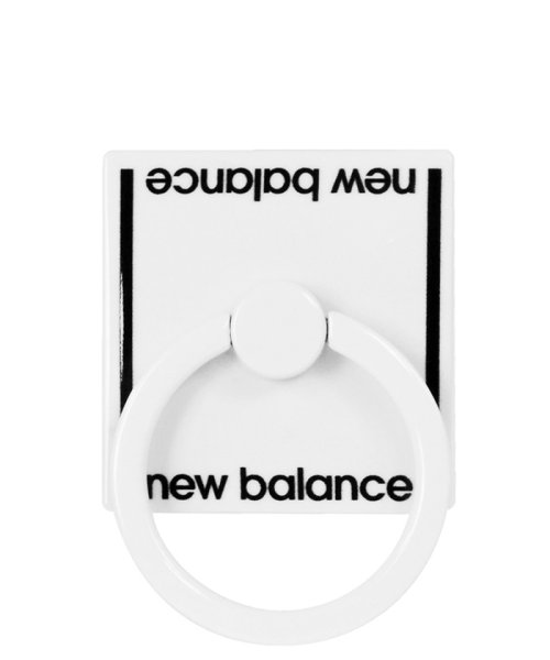 new balance(ニューバランス)/スマホリング スマホスタンド ニューバランス New Balance ベーシック ホワイト iphone xperia galaxy 多機種対応/ホワイト