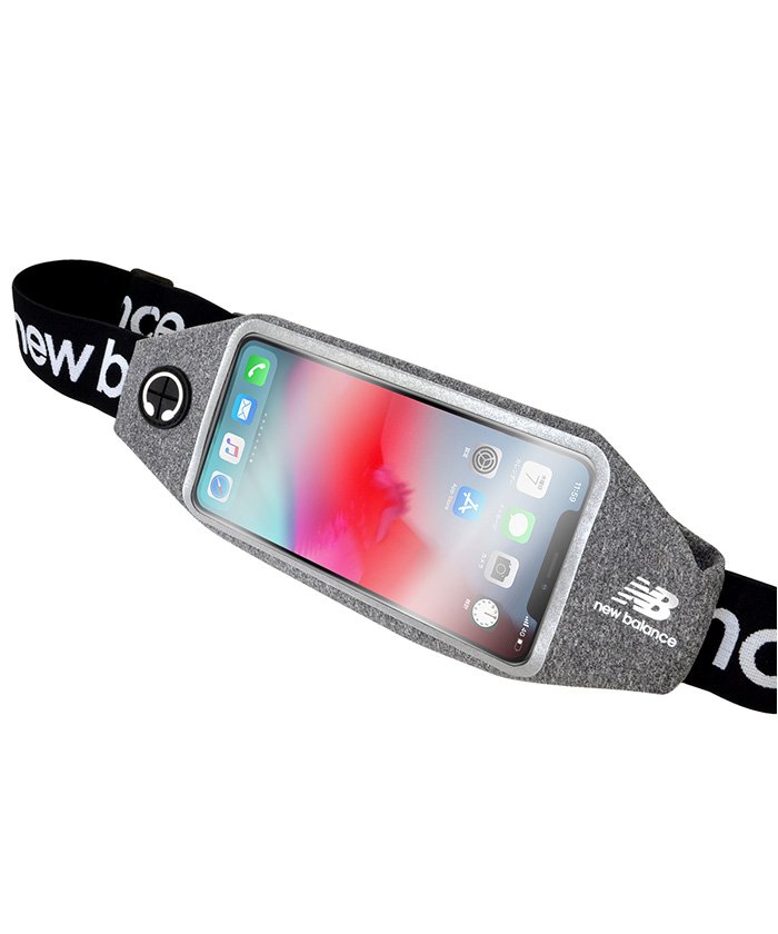 ランニングポーチ スマホケース ニューバランス New Balance ランニングポーチ グレー Iphone 多機種対応 エムファクトリー Mーfactory Magaseek