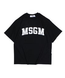 MSGM/MSGM エムエスジーエム Tシャツ レディース 半袖 COLLEGE LOGO T－SHIRTS ブラック ホワイト 2541MDM162 184798/503017263