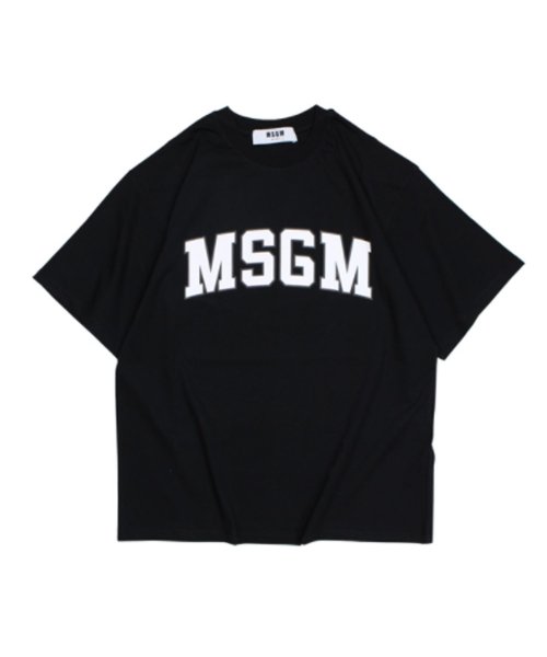 Msgm エムエスジーエム Tシャツ レディース 半袖 College Logo T Shirts ブラック ホワイト 2541mdm162 184798 503017263 エムエスジーエム Msgm Magaseek