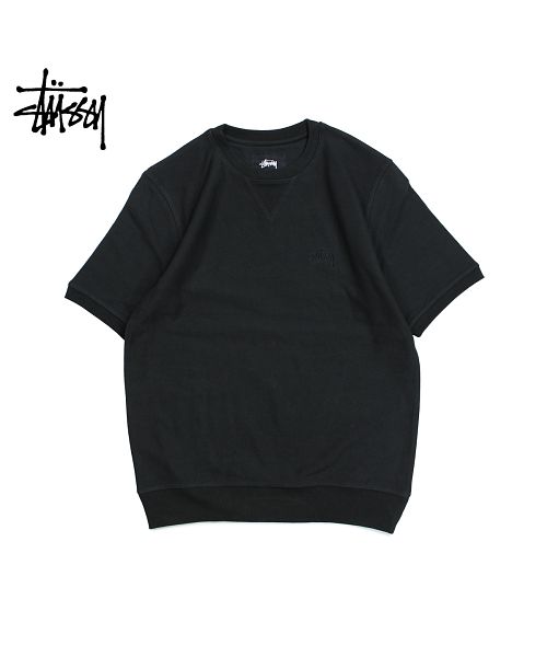 ステューシー STUSSY スウェット トレーナー メンズ 半袖 クルーネック