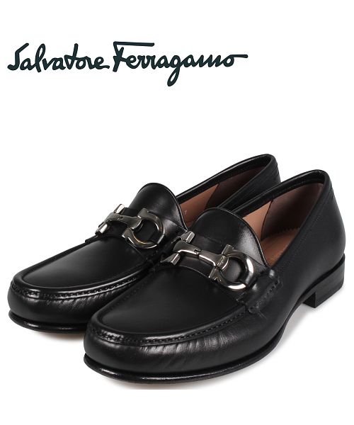 サルヴァトーレ フェラガモ Salvatore Ferragamo メンズ ビットローファー モカシン シューズ BOND ブラック E 02B192  6960