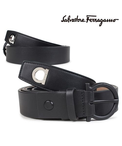 サルヴァトーレ フェラガモ Salvatore Ferragamo ベルト メンズ レザーベルト Adjustable Gancini Belt ブラック 67 フェラガモ Salvatoreferragamo Magaseek