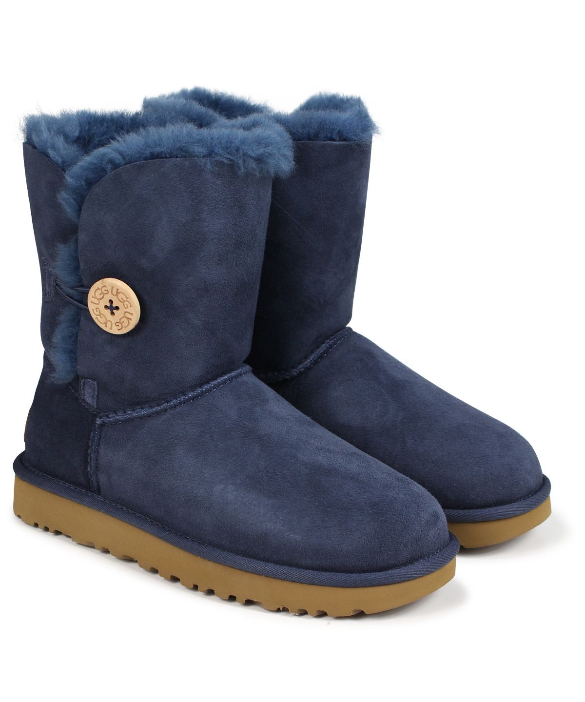 2/23終 UGG BAILEY BUTTON ロングブーツ ムートンベリーボタン - www