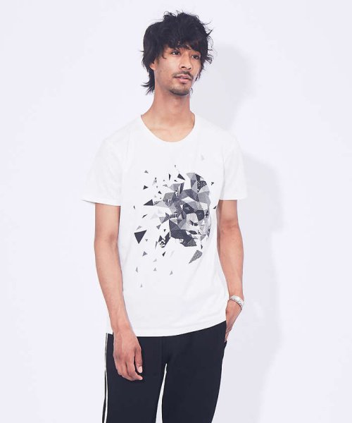 5351POURLESHOMMES(5351POURLESHOMMES)/エイプグラフィックデザイン半袖Tシャツ/ホワイト