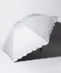 LANVIN Collection(umbrella)(ランバンコレクション（傘）)/LANVIN COLLECTION 晴雨兼用折りたたみ傘 "裾花刺繍”/オフホワイト