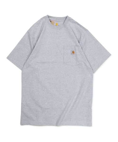 Carhartt(カーハート)/カーハート carhartt Tシャツ 半袖 メンズ ポケット ポケT WORKER POCKET S/S T－SHIRTS ブラック ホワイト グレー ネイビ/グレー