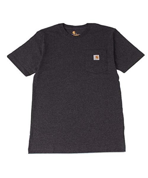 Carhartt(カーハート)/カーハート carhartt Tシャツ 半袖 メンズ ポケット ポケT WORKER POCKET S/S T－SHIRTS ブラック ホワイト グレー ネイビ/チャコールグレー