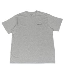 Carhartt(カーハート)/カーハート carhartt WIP Tシャツ メンズ 半袖 無地 SS SCRIPT EMBROIDERY T－SHIRT ブラック グレー ダーク ネイビー/グレー