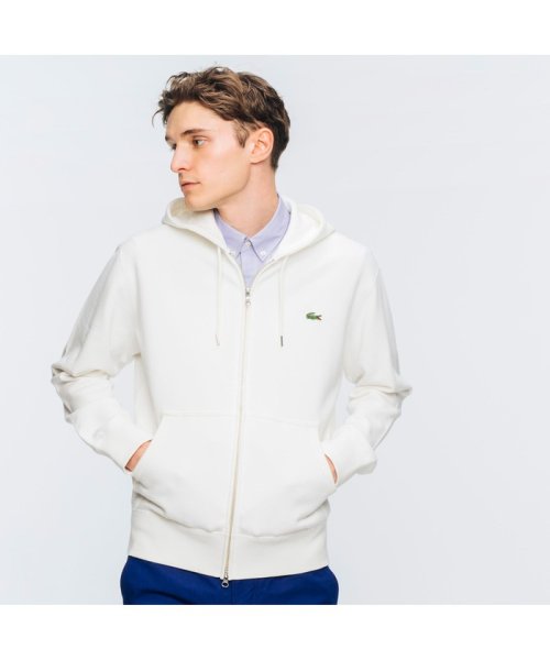 LACOSTE Mens(ラコステ　メンズ)/レギュラーフィット  プレミアムコットンジップスウェットパーカ/ホワイト