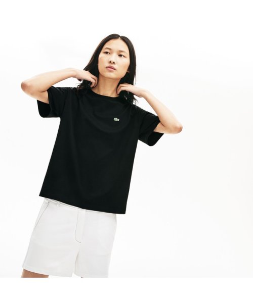 LACOSTE(ラコステ)/クラシックフィット  プレミアムコットンTシャツ/ブラック