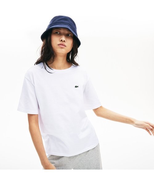 LACOSTE(ラコステ)/クラシックフィット  プレミアムコットンTシャツ/ホワイト