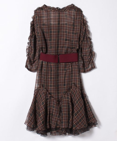 クーポン開催中 セール 50 Off オーガンジーチェックワンピース ランバンコレクション レディス Lanvin Collection Magaseek