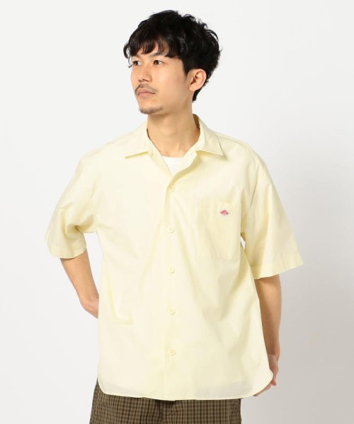 GLOSTER(GLOSTER)/DANTON/ダントン コットンポプリン ワイドシャツ #JD－3609/イエロー