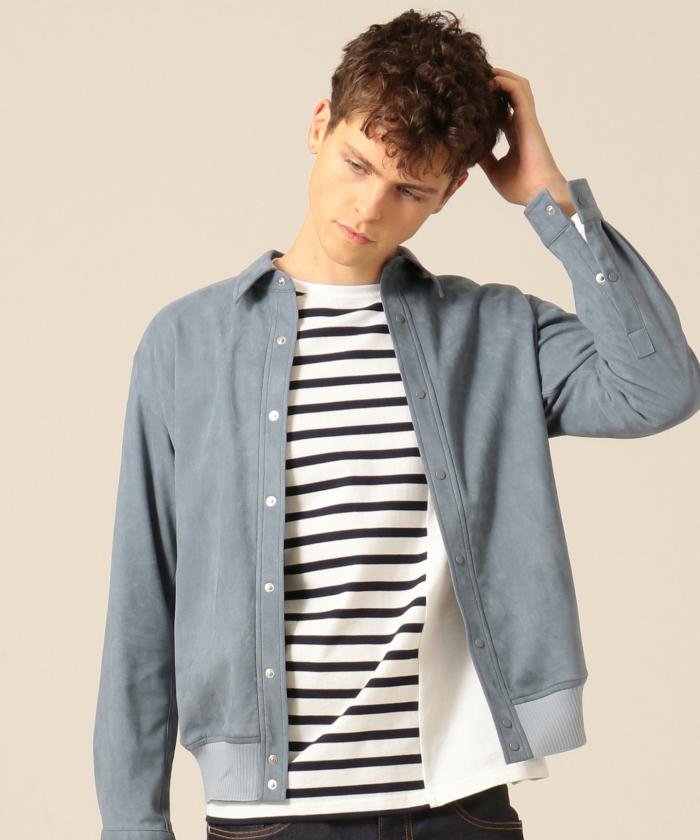ヘムリブ フェイクスエード シャツブルゾン J プレス メンズ J Press Mens Magaseek