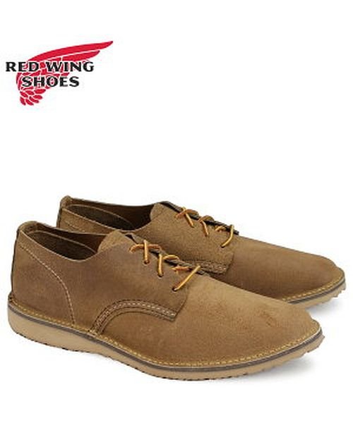 クーポン レッドウィング Red Wing オックスフォード シューズ メンズ Weekender Oxford Dワイズ ブラウン 3302 レッドウィング Redwingshoes Magaseek