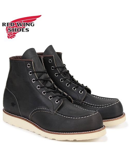 レッドウィング Red Wing ブーツ アイリッシュセッター 6インチ クラシック モック メンズ 6inch Classic Moc Dワイズ チャコール レッドウィング Redwingshoes Magaseek