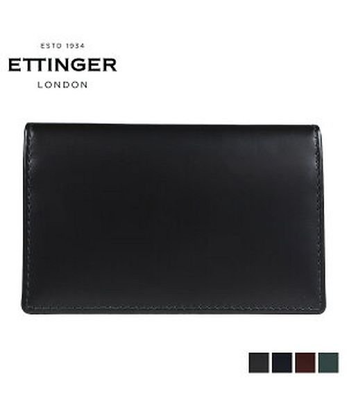 ETTINGER(エッティンガー)/エッティンガー ETTINGER 名刺入れ カードケース メンズ BRIDLE VISITING CARD CASE ブラック ネイビー ブラウン グリーン 黒/ブラック