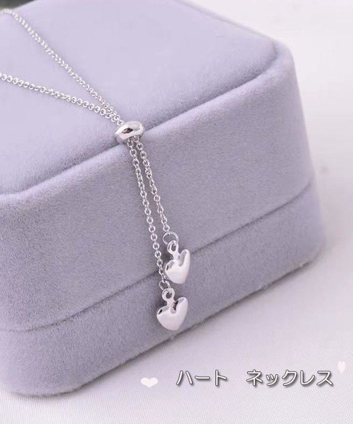 セール ハート ネックレス Y字 ループネックレス シルバー アクセサリー 結婚式 ショッピングゴー Shoppinggo Magaseek