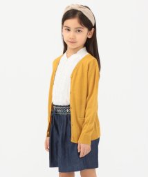 SHIPS KIDS(シップスキッズ)/SHIPS KIDS:綿麻 Vネック カーディガン(100～130cm)/イエロー系