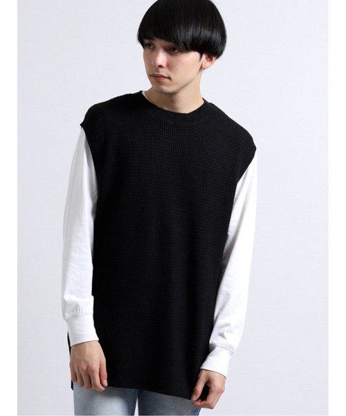 鹿の子ニットベスト 長袖tシャツアンサンブル セマンティックデザイン Semanticdesign Magaseek 鹿の子ニットベスト 長袖tシャツアンサンブル セマンティックデザイン Semanticdesign Magaseek
