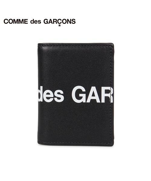 コムデギャルソン Comme Des Garcons 財布 二つ折り メンズ レディース 本革 Huge Logo Wallet ブラック 黒 Sa0641hl コムデギャルソン Commedesgarcons Magaseek